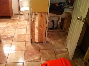 Sewage Backup damage restoration